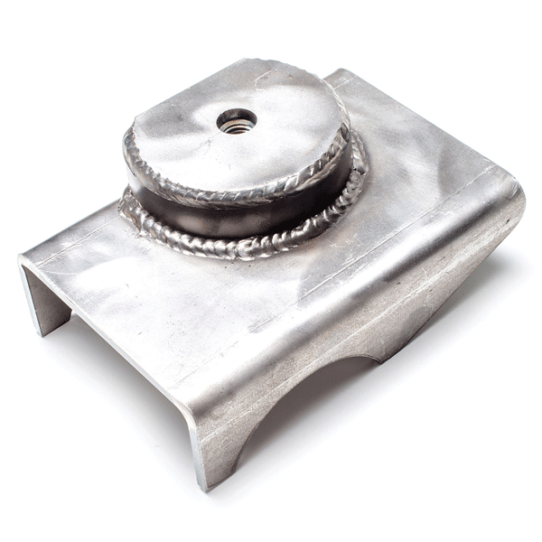 Teraflex Front Axle Bracket Spring Pad, Right Side, Raw Steel | 1997-2006 Jeep Wrangler TJ & Teraflex Front Axle Bracket Spring Pad, Right Side, Raw Steel | 1997-2006 Jeep Wrangler TJ &