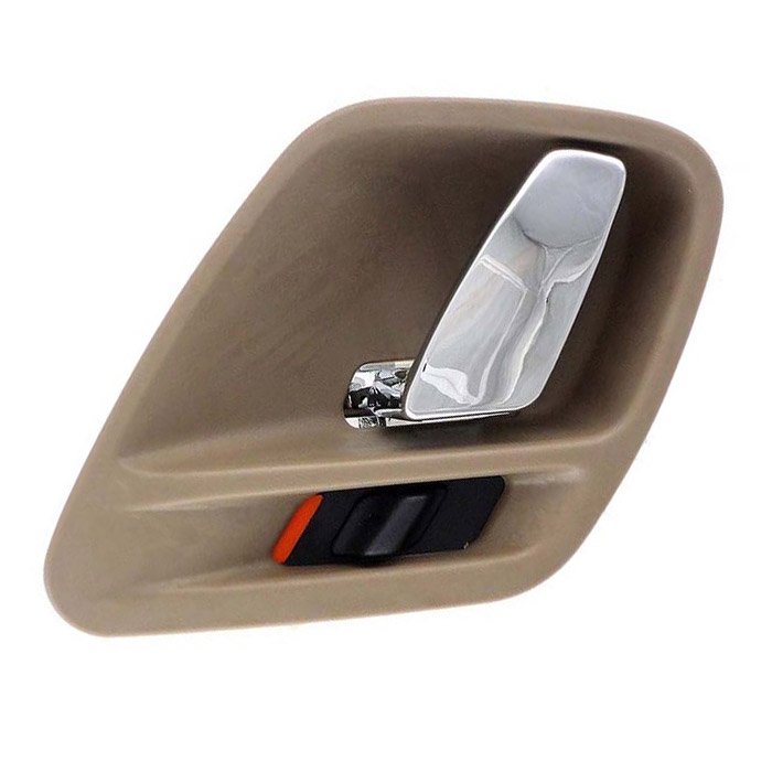 Dorman Interior Door Handle, Left Side, Beige With Chrome Lever | 2001-2004 Jeep Grand Cherokee WJ, Dorman Interior Door Handle, Left Side, Beige With Chrome Lever | 2001-2004 Jeep Grand Cherokee WJ,