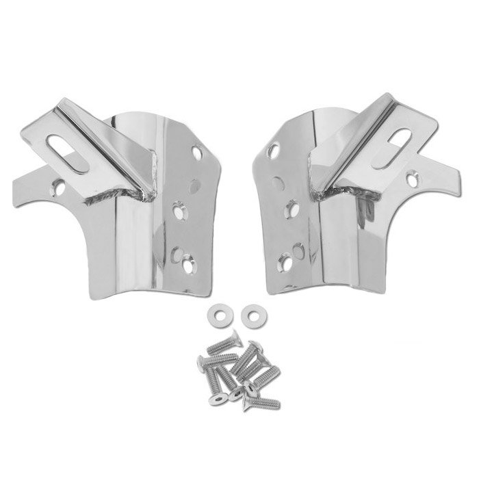 Rt Off-Road Windshield Light Mount Brackets, Stainless Steel, Pair | 1997-2006 Jeep Wrangler TJ, Rt Off-Road Windshield Light Mount Brackets, Stainless Steel, Pair | 1997-2006 Jeep Wrangler TJ,