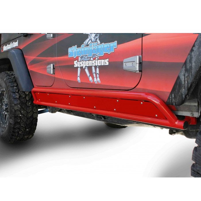 Steinjager Phantom Rock Slider Insert Kit, Red Baron | 2007-2017 Jeep Wrangler Unlimited JK,