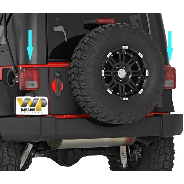 Warrior Rear Corners With Precut Holes, 14 Gauge Steel, Pair | 2007-2017 Jeep Wrangler JK (2-Door), Warrior Rear Corners With Precut Holes, 14 Gauge Steel, Pair | 2007-2017 Jeep Wrangler JK (2-Door),