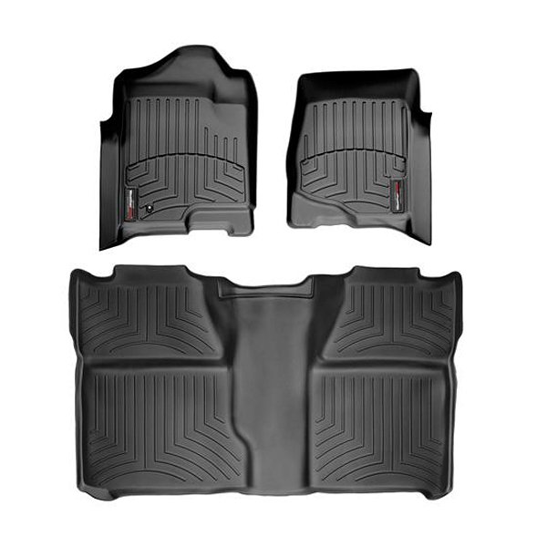 Weathertech Digitalfit Front And Rear Floorliners, 3 Piece Set, Black | 2007-2013 Chevrolet Weathertech Digitalfit Front And Rear Floorliners, 3 Piece Set, Black | 2007-2013 Chevrolet
