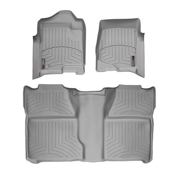 Weathertech Digitalfit Front And Rear Floorliners, 3 Piece Set, Grey | 2007-2013 Chevrolet Weathertech Digitalfit Front And Rear Floorliners, 3 Piece Set, Grey | 2007-2013 Chevrolet