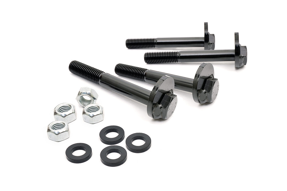 Rough Country Front Lower Control Arm Cam Bolt Kit, Suspension Parts | 2005-2017 Nissan Frontier Rough Country Front Lower Control Arm Cam Bolt Kit, Suspension Parts | 2005-2017 Nissan Frontier