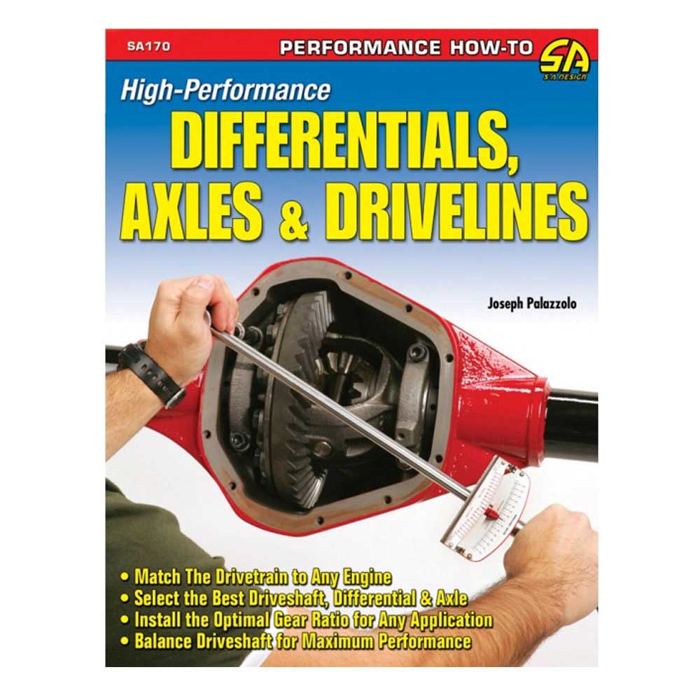 Fits: Universal Description: The Cartech High-Performance Differentials, Axles & Drivelines Manual Discusses About Selecting The Most Desirable Gear Ratio, Rebuilding Differentials And Other Driveline Components, And Most Importantly, Matching The Correct Driveline Components To Engine Power Output. Learn How To Set Up A Limited-Slip Differential, Install High-Performance Axle Shafts, Swap Out Differential Gears, And Select The Best Available Products For The Driveline. In Addition, It Explains Rear Differential Basics, Rear Differential Housings, Rebuilding Open Rear Differentials, Limited-Slip Differentials, And Factory Differentials. Ring And Pinion Gears, Axle Housings, Axle Shafts, Driveshafts, And U-Joints Are Also Covered. Product De