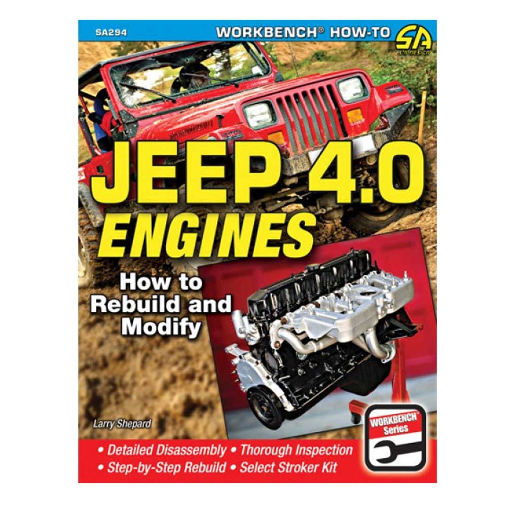 Fits: Jeeps With 4.0L Engines Description: The Cartech Jeep 4.0 Engines: How To Rebuild And Modify Manual Discusses The Rebuild Of An Entire Engine In Exceptional Detail. Step-By-Step Photos And Captions Cover Each Crucial Step Of The Engine Disassembly. The Manual Shows Inspection Of All Critical Parts, Including The Block, Heads, Rotating Assembly, Intake, And Exhaust. Critical Machining Processes Are Covered, Including Decking The Block, Line Boring And Overboring The Block. Product Details: Pages: 144 Size: 8.5 X 11 (Inches) Format: Paperback Illustrations: 498 Photos And Charts Publisher: Cartech Isbn: 9781613251386 Parts Included: (1) Cartech Manual - Jeep 4.0 Engines: How To Rebuild And Modify