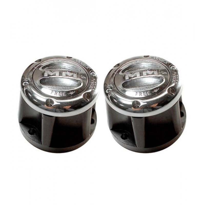 Mile Marker Supreme Locking Hub with 27 Spline, Pair - Stainless Steel