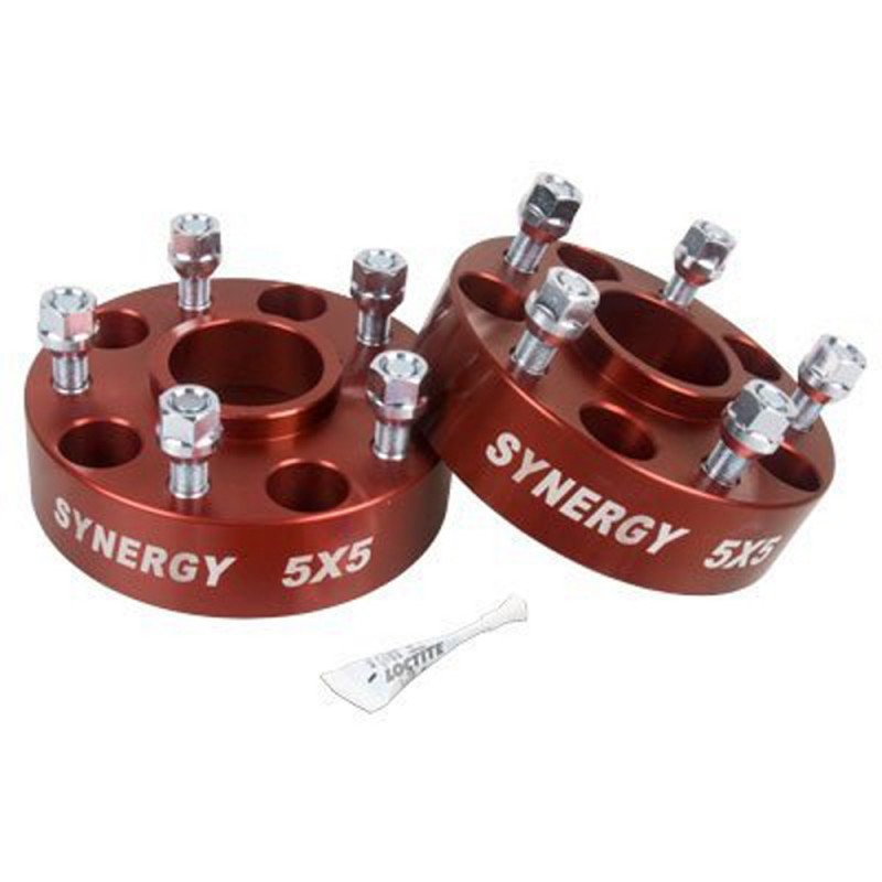 Synergy Manufacturing 1.625" Hub Centric Wheel Spacer, 5X5" Bolt Pattern, M14 x 1.50 Stud Size - Pair