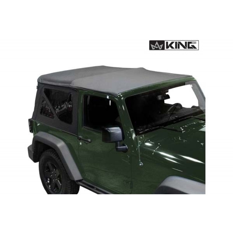 King 4WD Premium Replacement Soft Top with Tinted Windows - 2007-2009 Wrangler JK