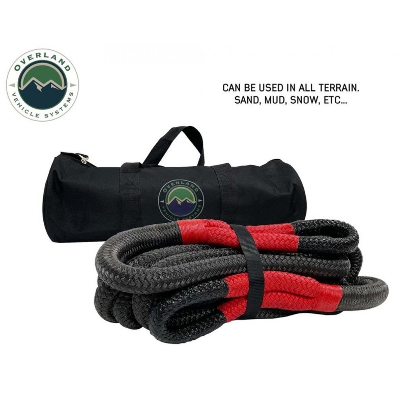 Overland Vehicle Systems Brute Kinetic Recovery Strap 1" x 30'