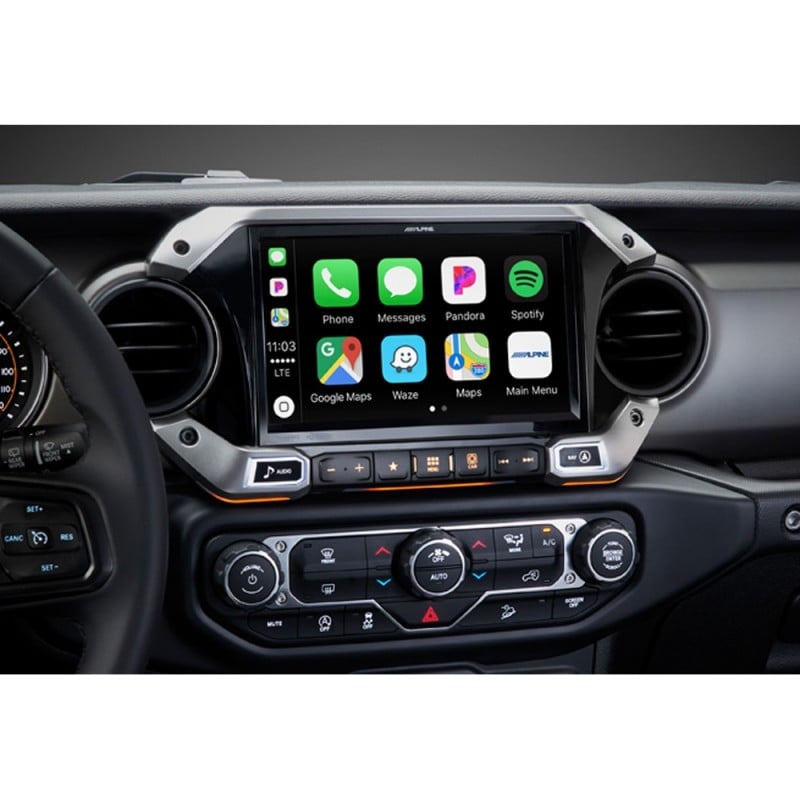 Alpine X409 9" Weather-Resistant Mech-Less Navigation System for JL