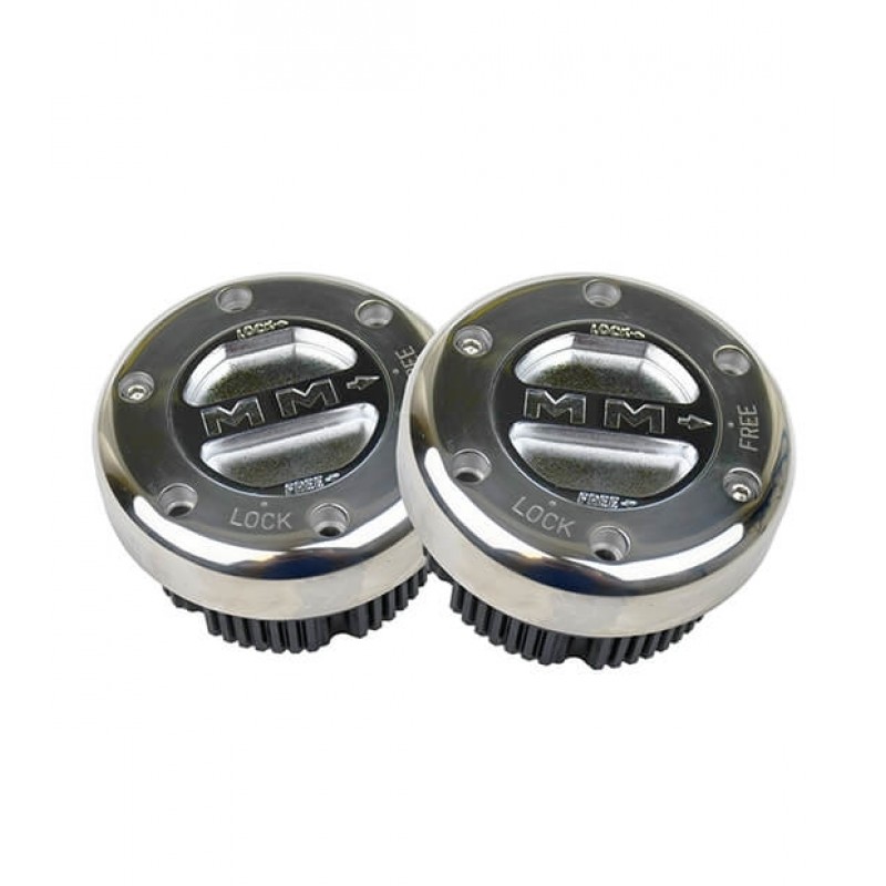 Mile Marker Stainless Steel Locking Hubs for Dana 60 - 30 Spline for 76-04 Ford 1-Ton, 99-04 F250/F350/F450/F550