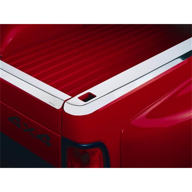 Putco Skins Side Bed Cap; Stainless Steel; w/Stake Pocket Hole Cutouts;