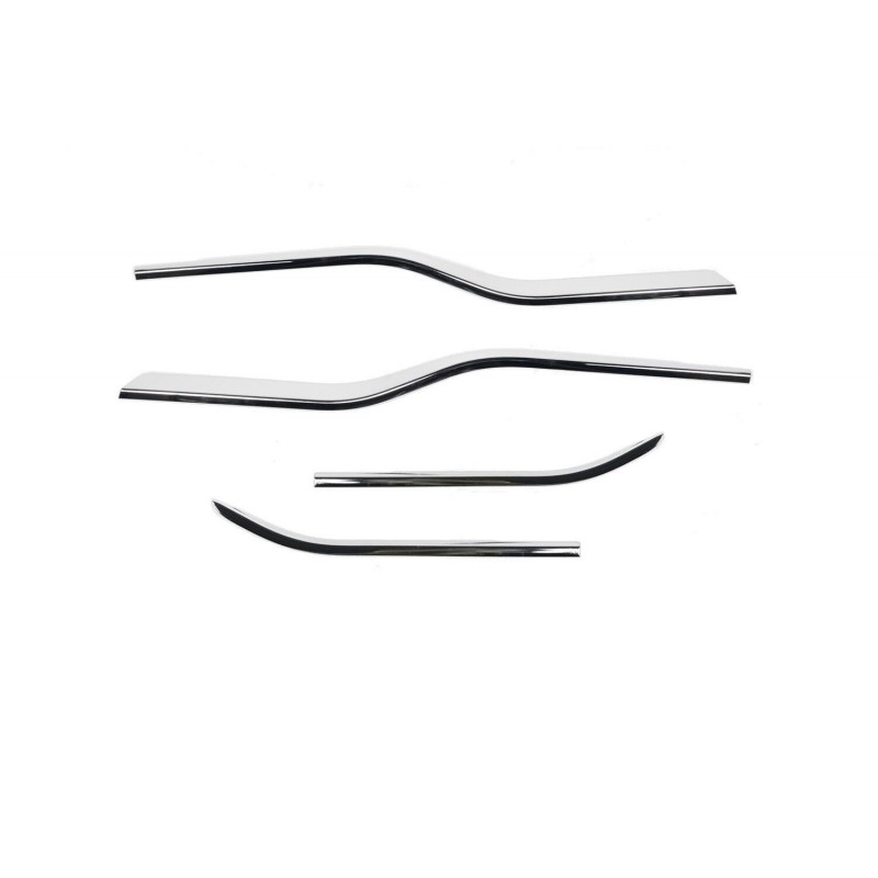 Putco Window Trim Accent; Chrome ABS Plastic;