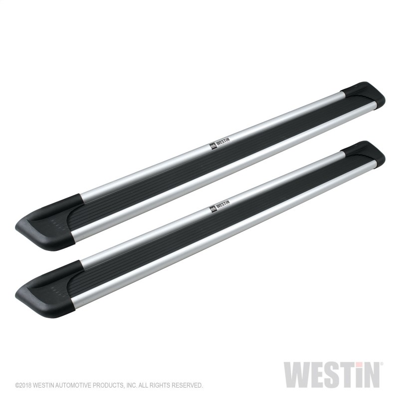 Westin Sure-Grip Running Boards - Brite Aluminum - 69 in. Length - Does Not Include Mount Kit - Vehicle Specific Mount Kit M