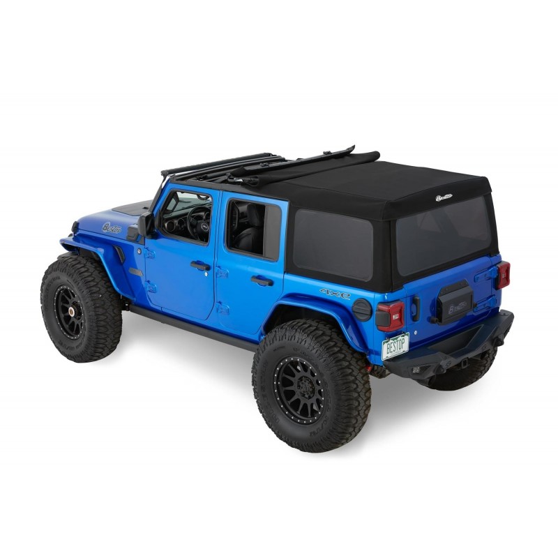 Bestop Supertop Squareback Soft Top for Jeep Wrangler JL Unlimited - Black  Twill | Best Prices & Reviews at Morris 4x4