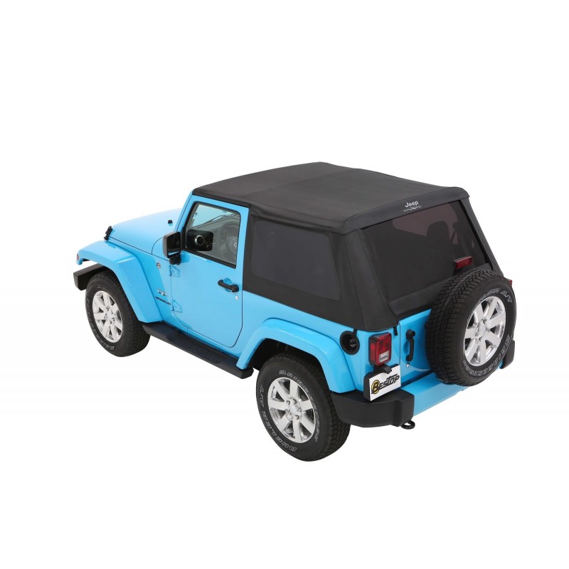 Bestop Trektop Slantback Soft Top for Jeep Wrangler JK 2-Door (Black Twill)  | Best Prices & Reviews at Morris 4x4