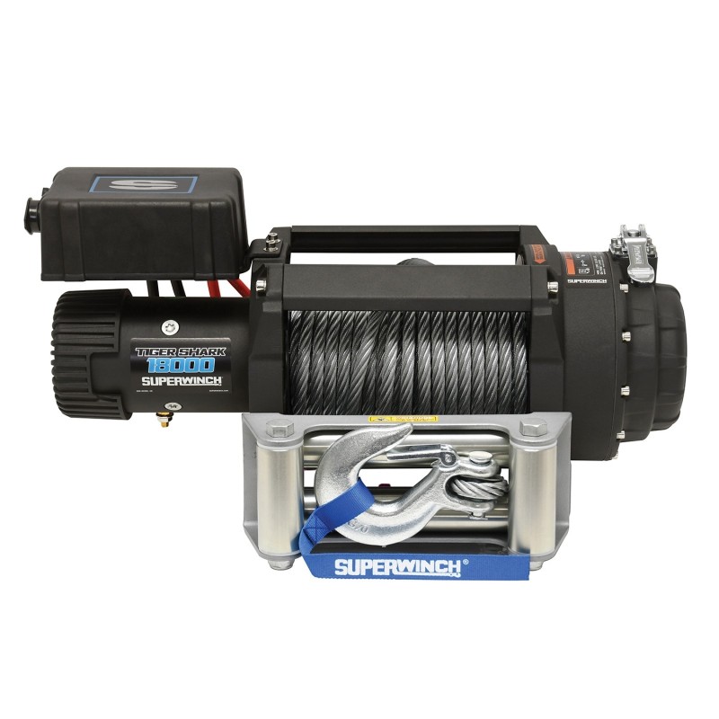 Superwinch Tiger Shark 18000 12V Wire Rope Winch - 18,000 lbs. Rated Line Pull
