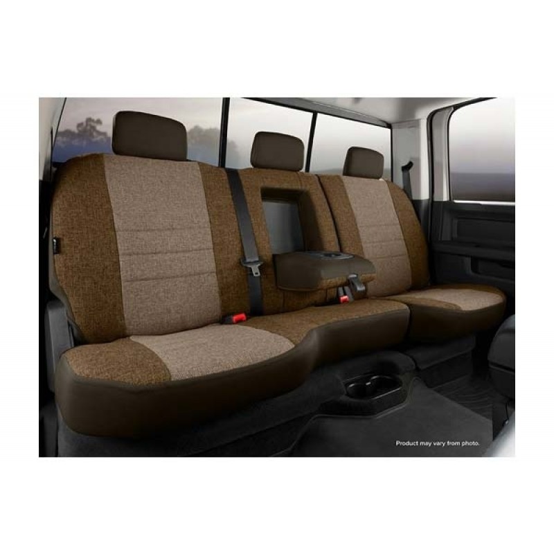 FIA OE30 Series - Oe Tweed Custom Fit Rear Seat Cover- Taupe, with Super Grip fastening system for easy installation and