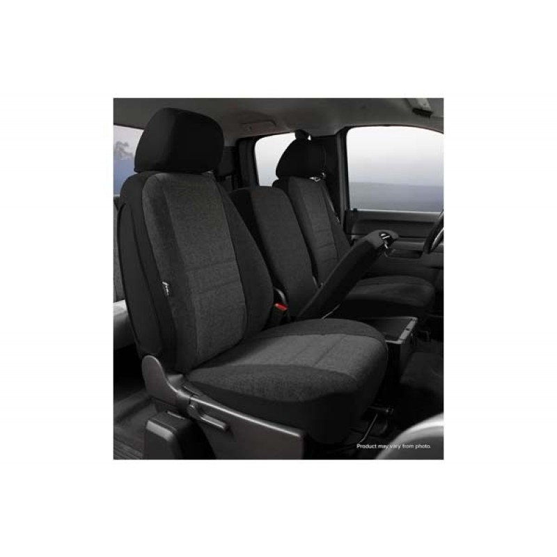 FIA OE30 Series - Oe Tweed Custom Fit Front Seat Cover- Charcoal, with Super Grip fastening system for easy installation