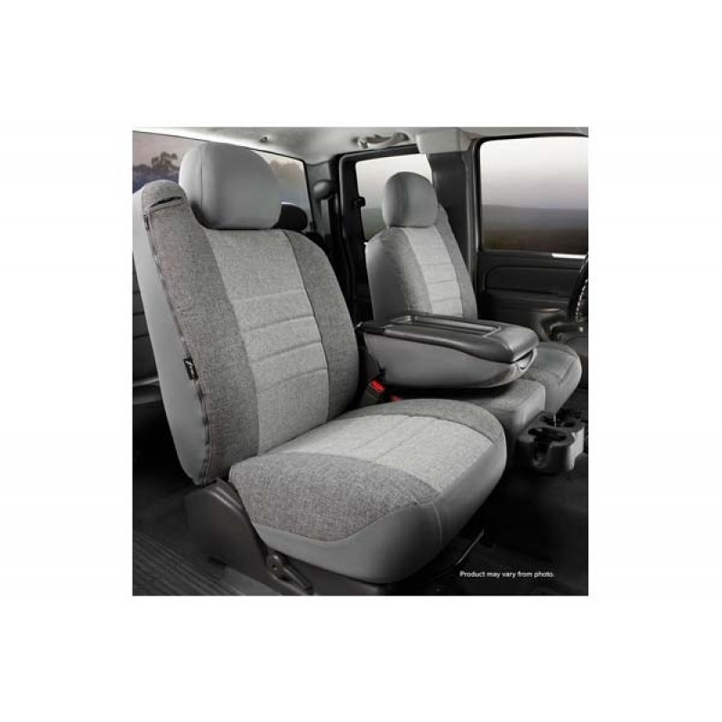 FIA OE30 Series - Oe Tweed Custom Fit Front Seat Cover- Gray, with Super Grip fastening system for easy installation and