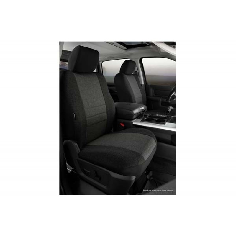 FIA OE30 Series - Oe Tweed Custom Fit Front Seat Cover- Charcoal, with Super Grip fastening system for easy installation