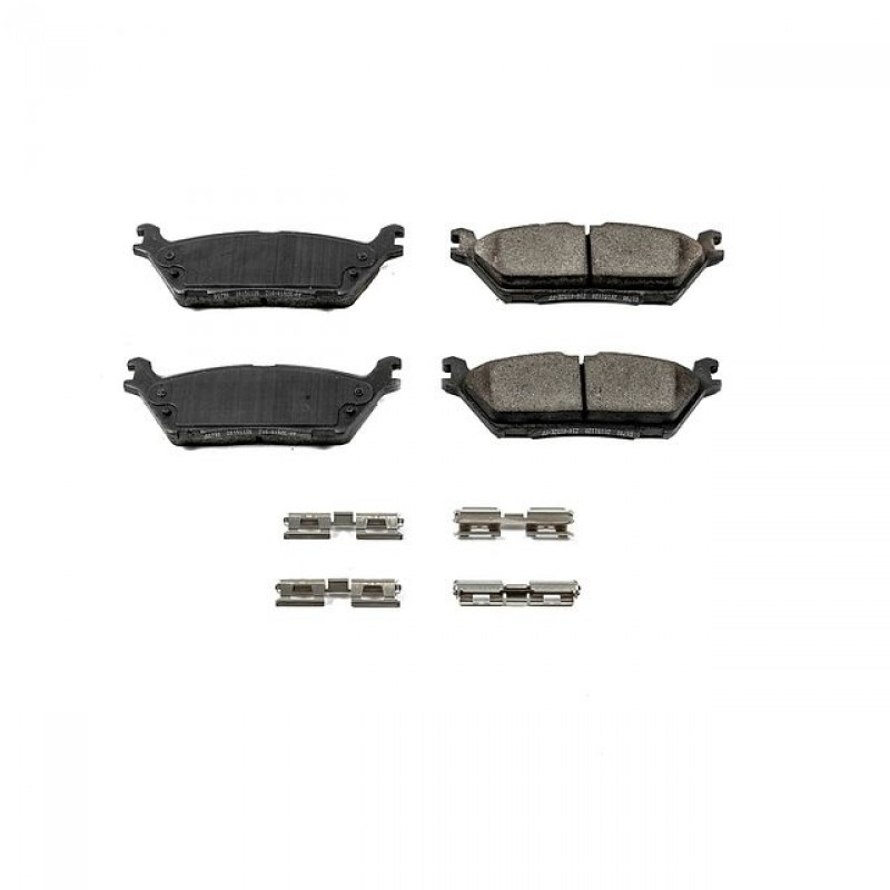 Power Stop Rear Z17 Evolution Ceramic Brake Pads with Hardware for 15-19 Ford F150
