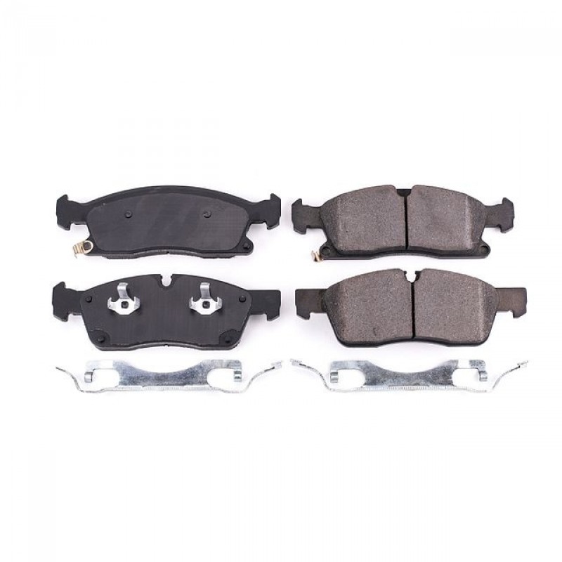 Power Stop Front Z17 Evolution Ceramic Brake Pads with Hardware for 17-20 Jeep Grand Cherokee WK