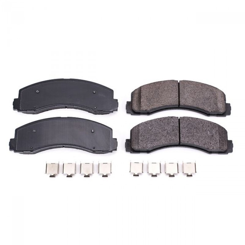 Power Stop Front Z17 Evolution Ceramic Brake Pads with Hardware for 10-19 Ford F150