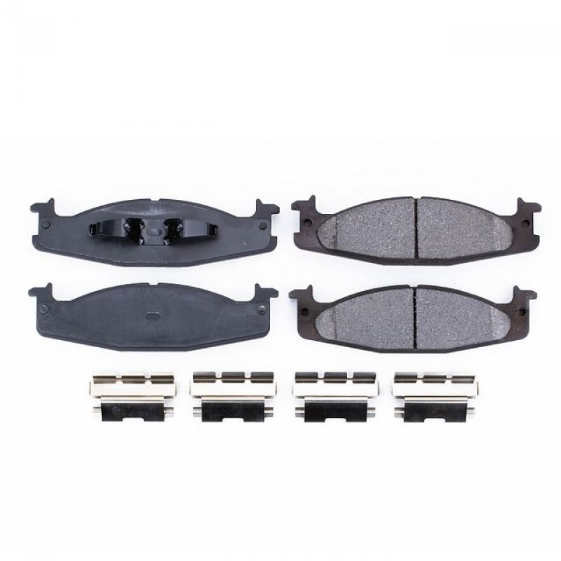 Power Stop Front Z17 Evolution Ceramic Brake Pads with Hardware for 94-96 Ford F150 and Bronco