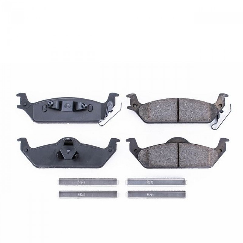Power Stop Rear Z17 Evolution Ceramic Brake Pads with Hardware for 03-04 Dodge Dakota