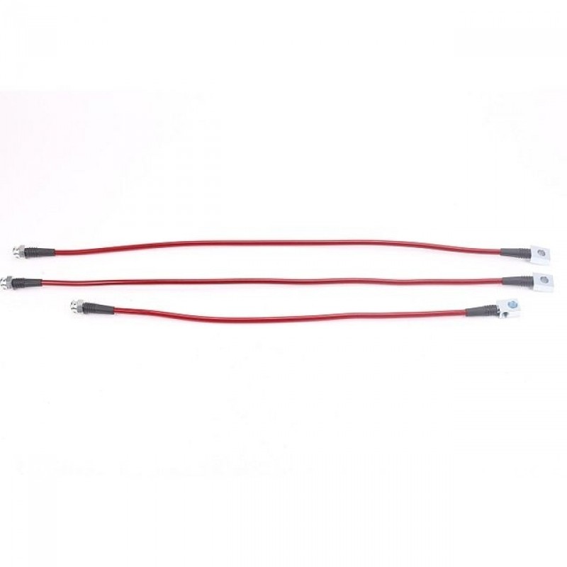 Power Stop Front and Rear Stainless Steel Brake Hose for 87-95 Jeep Wrangler YJ