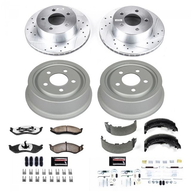 Power Stop Front and Rear Z36 Truck & Tow Brake Drum Kit for 91-95 Jeep  Wrangler YJ, 97-99 Wrangler TJ, 92-99 Cherokee XJ | Best Prices & Reviews  at Morris 4x4