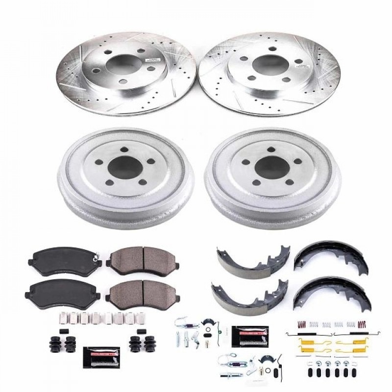 Power Stop Front and Rear Z23 Evolution Brake Drum Kit for 2002 Jeep Liberty
