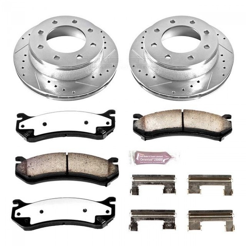 Power Stop Rear Z36 Truck & Tow Brake Pad and Rotor Kit for 05-06 Chevrolet Silverado and GMC Sierra 1500, 2007 Classic Model