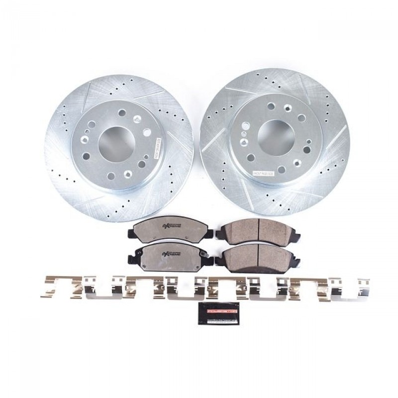 Power Stop Front Z36 Truck & Tow Brake Pad and Rotor Kit for 07-18 Chevrolet Silverado and GMC Sierra 1500