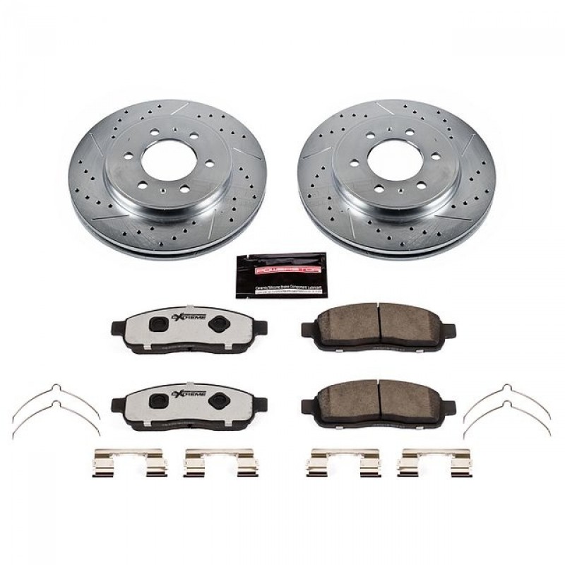 Power Stop Front Z36 Truck & Tow Brake Pad and Rotor Kit for 2009 Ford F150