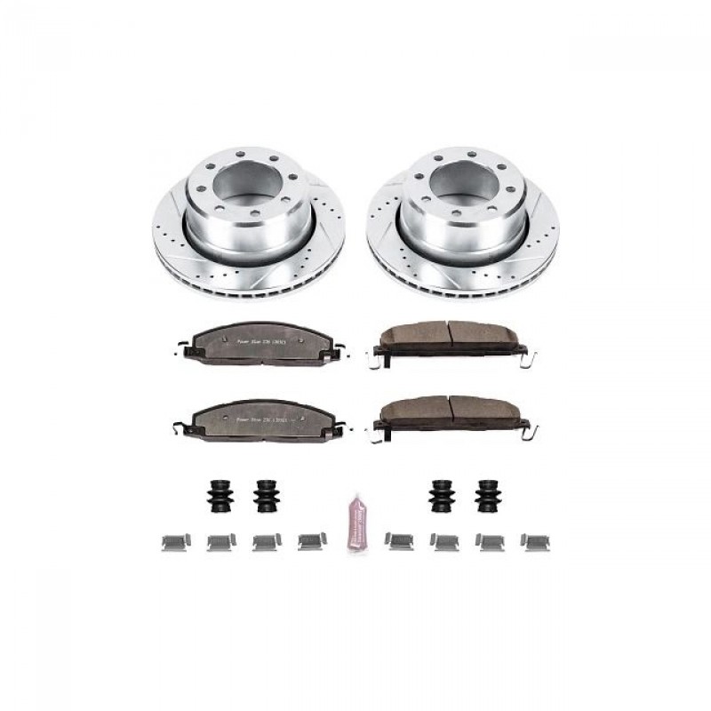 Power Stop Rear Z36 Truck & Tow Brake Pad and Rotor Kit for 2012 Dodge Ram 1500, 09-10 Ram 2500/3500