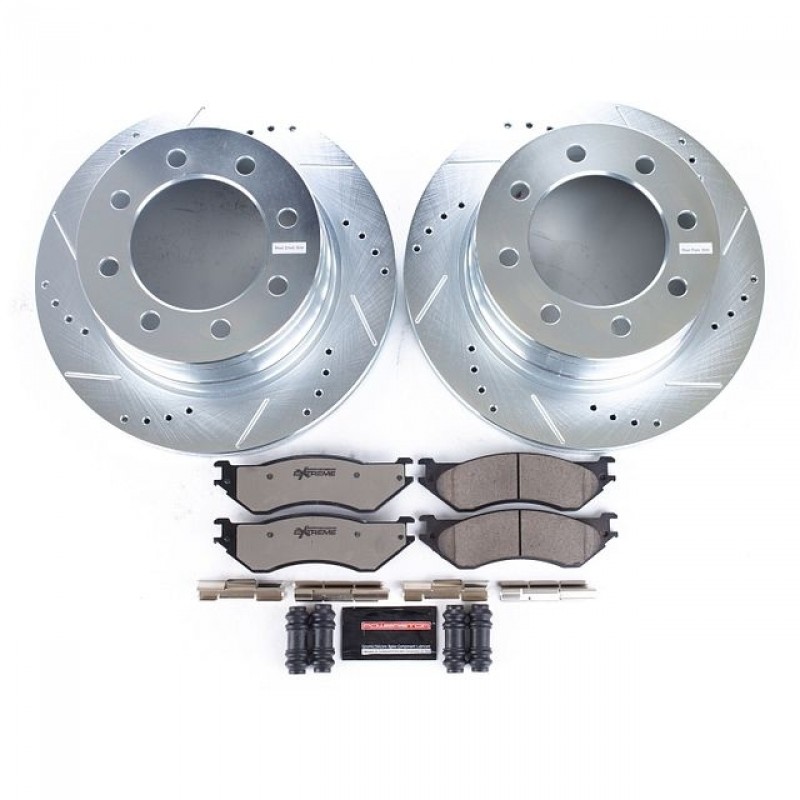 Power Stop Rear Z36 Truck & Tow Brake Pad and Rotor Kit for 06-08 Dodge Ram 1500, 03-08 Ram 2500/3500