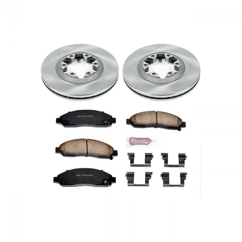Power Stop Front Stock Replacement Brake Pad and Rotor Kit for 04-08 Chevrolet Colorado and GMC Canyon
