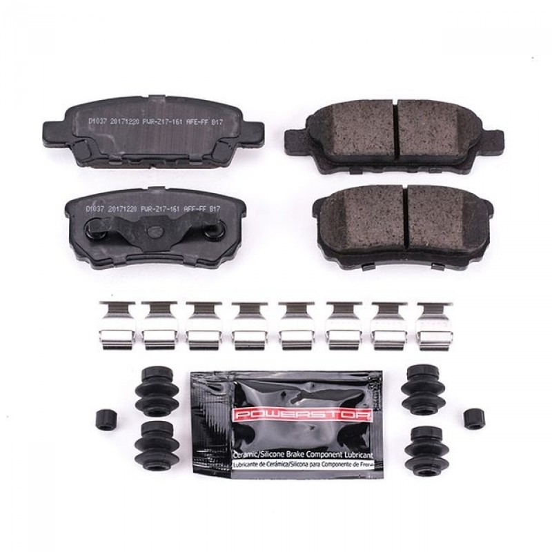 Power Stop Rear Z23 Evolution Carbon-Fiber Ceramic Brake Pads for 07-17 Jeep Compass and Patriot with 10.3" Rear Rotors