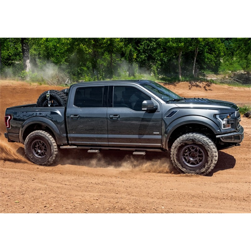 N-Fab RKR Rock Rails - Cab Length (without steps) - 2015-2020 Chevy Colorado/GMC Canyon Extended Cab - Textured Black