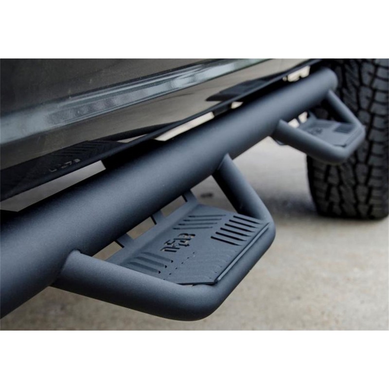 N-Fab Podium Step LG - Cab Length (2 Steps per Side) - 3 in. Main Tube Diameter - 2005 & Up Toyota Tacoma Double Cab - T