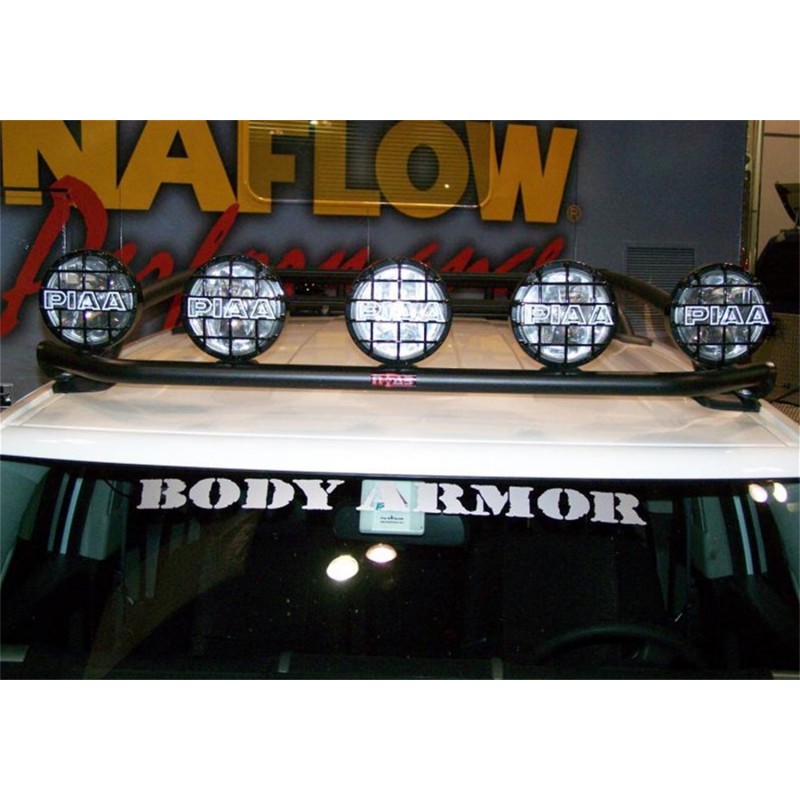 N-Fab Light Mounting Solution - Roof Mounts (1 - 30 LED Light) - Front - 2006-2014 Toyota FJ Cruiser - Textured Black