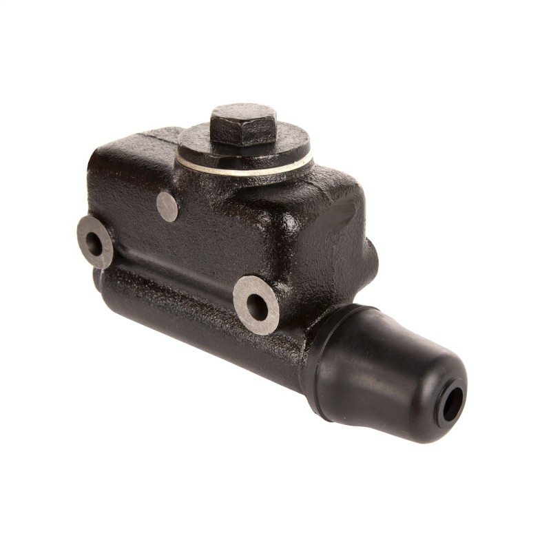 Omix This factory-style replacement brake master cylinder fits 48-66 Willys models. Includes boot, both mounting holes a