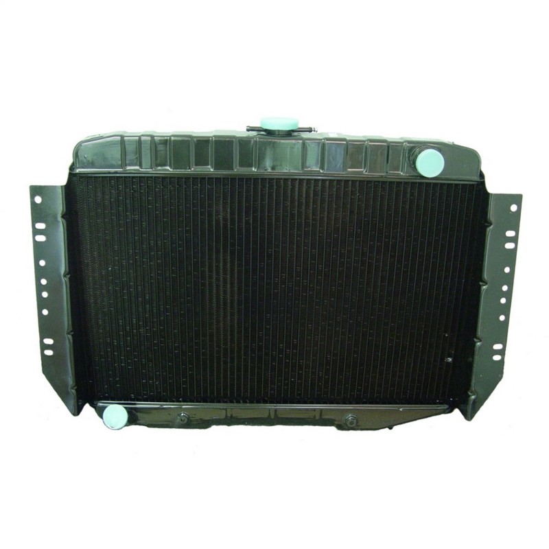 Omix This 3 row radiator from Omix fits 74-79 Cherokee SJ (5.9L and 6.6L) (With or Without AC) (MT or AT).