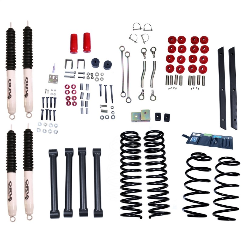Rugged Ridge This 4 inch lift kit from Rugged Ridge fits 04-06 Jeep Wrangler Unlimited (LJ).