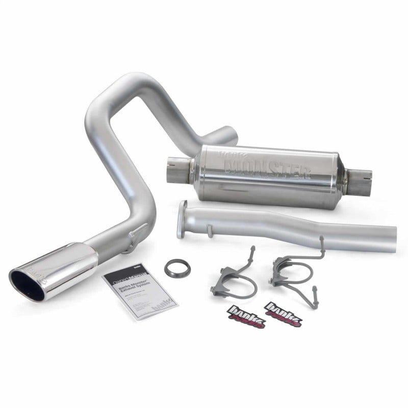 Banks Power Monster Exhaust System; Obround; S/S-Chrome Tip-2007-14 Toyota 4.0; FJ Cruiser