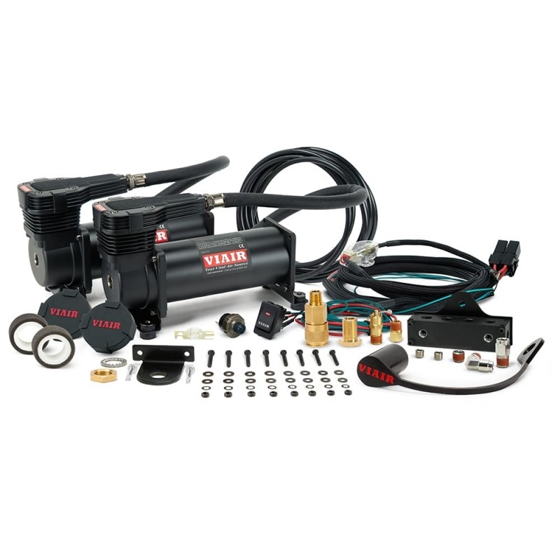 Viair VMS Dual 485 Mounted Compressor System (Stealth Black) - 200PSI