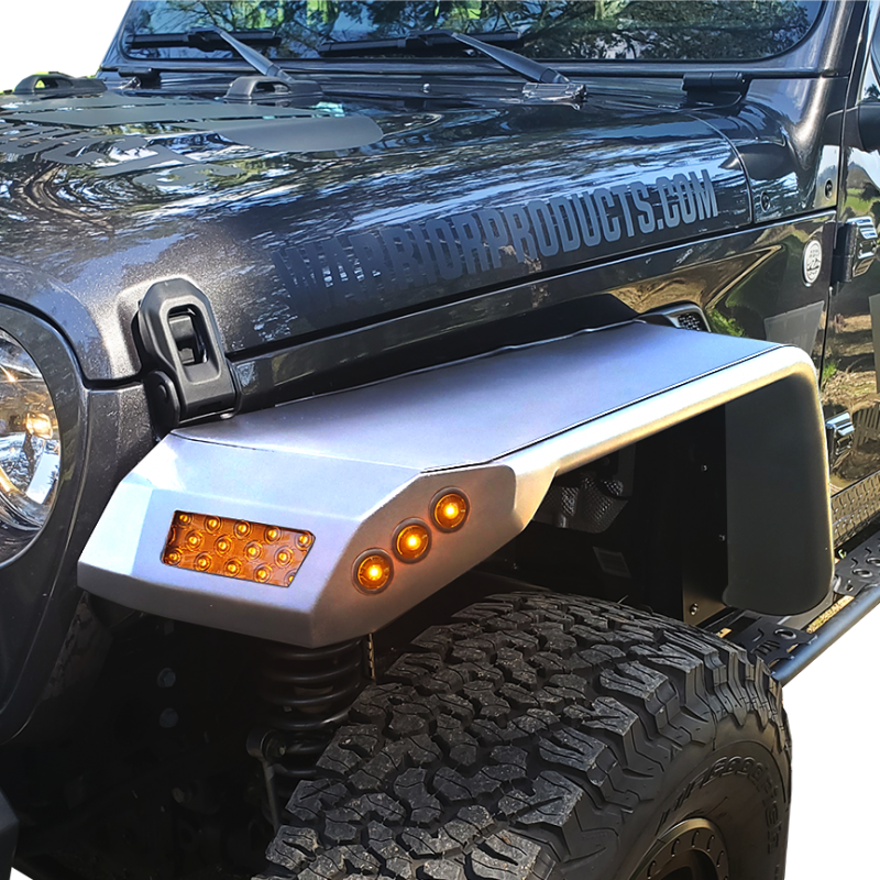 Warrior Front Fender Flares for Jeep Wrangler JL (Raw Uncoated Finish) |  Best Prices & Reviews at Morris 4x4